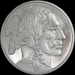 Silver Buffalo round
