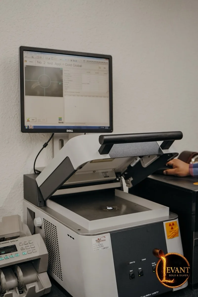 XRF machine at Levant Gold & Silver