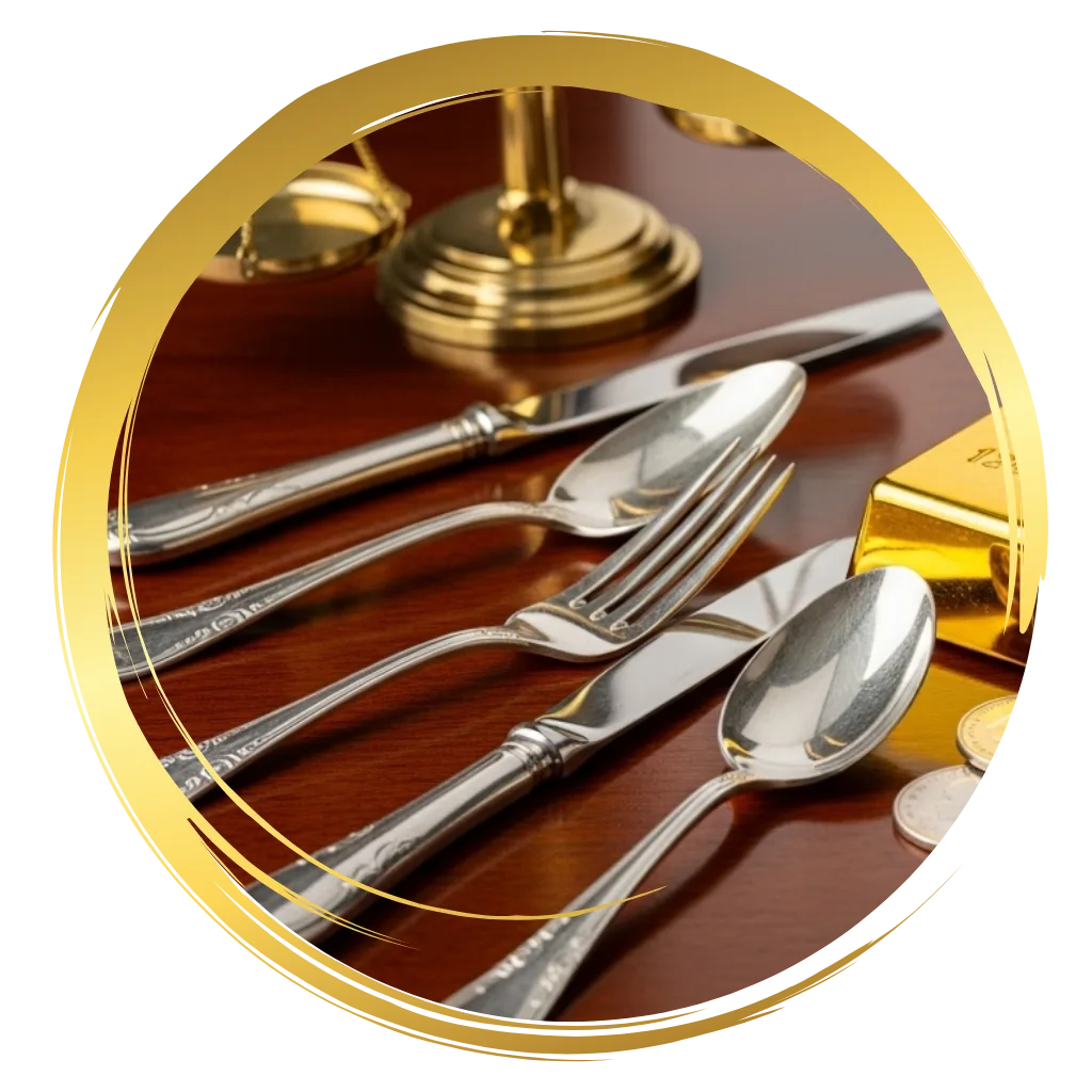 Sterling silverware and flatware we buy at Levant Gold & Silver