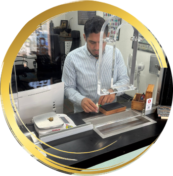 measuring gold items